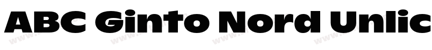 ABC Ginto Nord Unlic字体转换